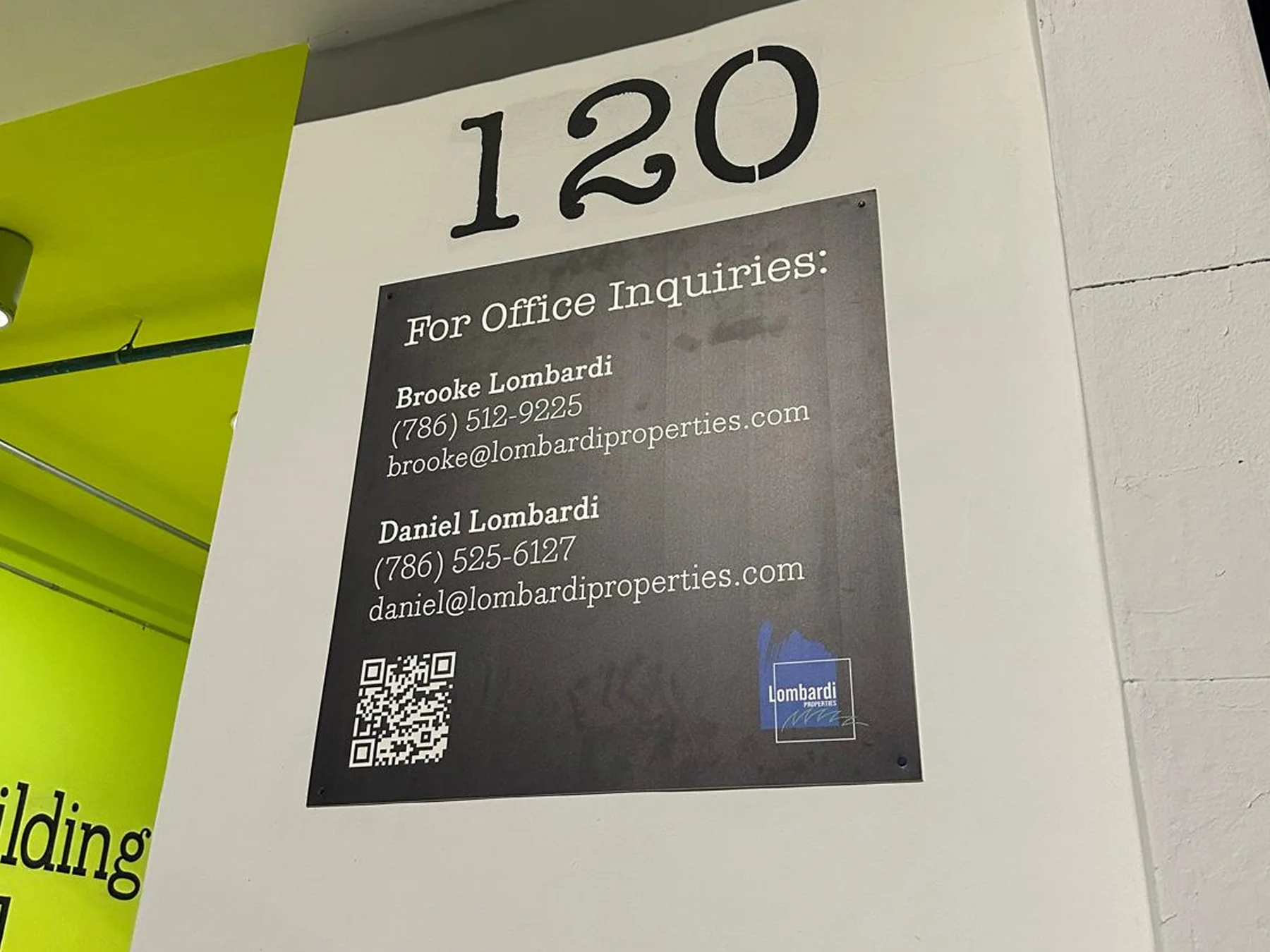 Mounted signage