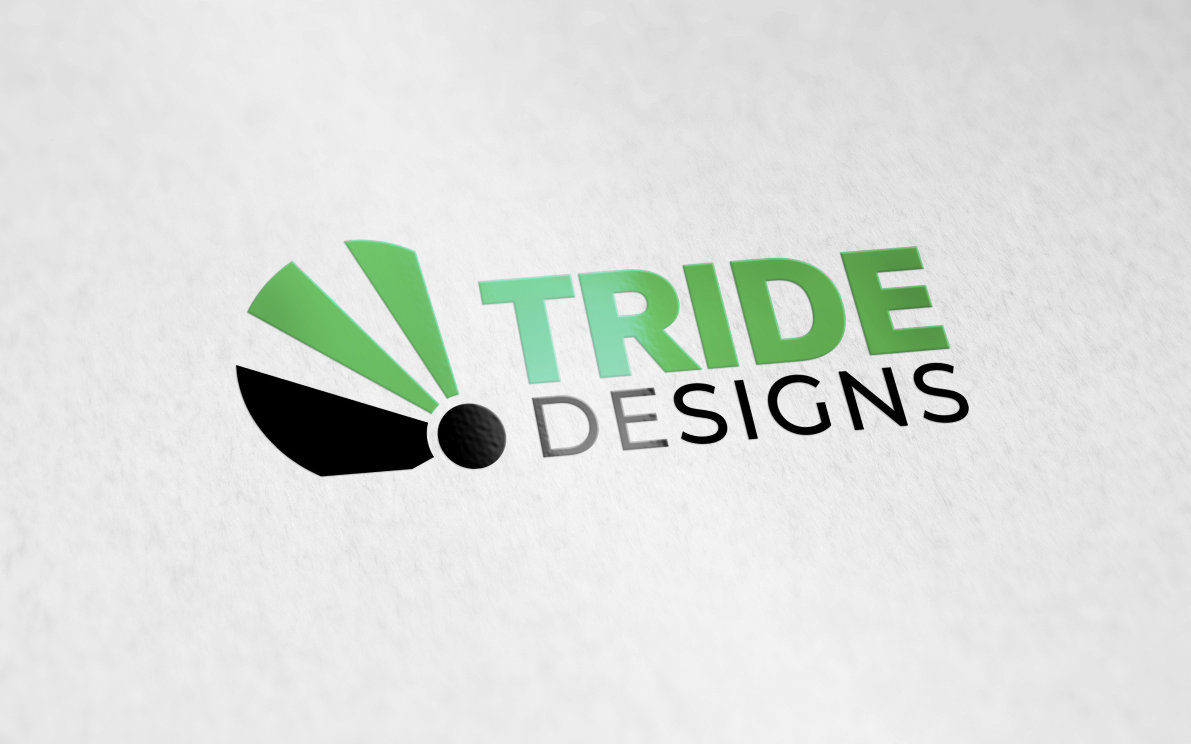 tride designs logo mockup